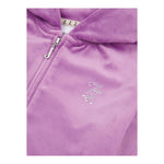 Juicy Couture Completo Felpa-Pantalone Tinta Unita con Brillantini per Bambina JBX6494 VIOLA JUICY COUTURE 