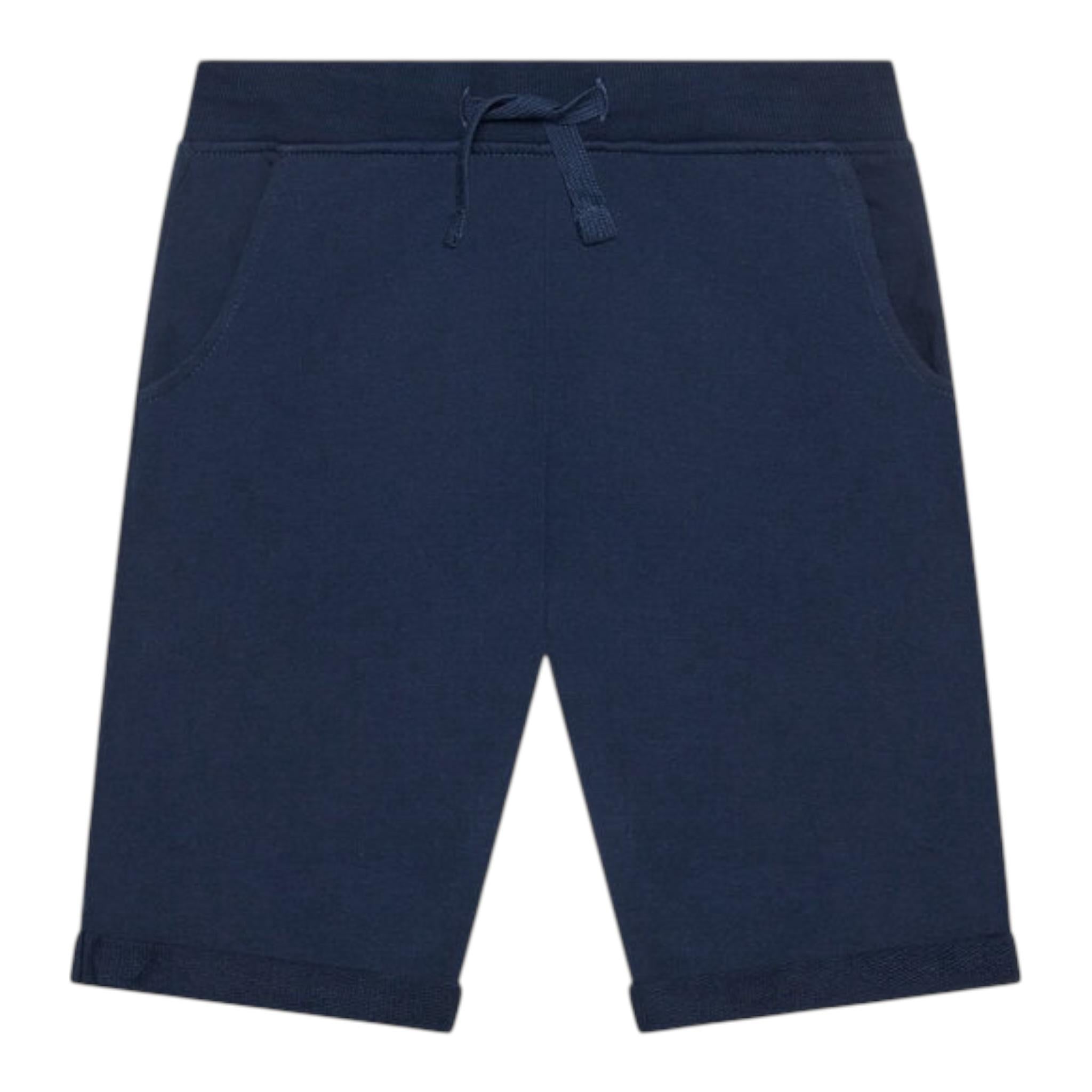 Guess Bermuda Tinta Unita con Logo per Bambino N93Q18KAUG00X BLU GUESS 