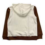 TRUSSARDI felpa chiusa con cappuccio tinta unita con maniche in contrasto Panna per Bambino TBA25031FE PANNA TRUSSARDI 
