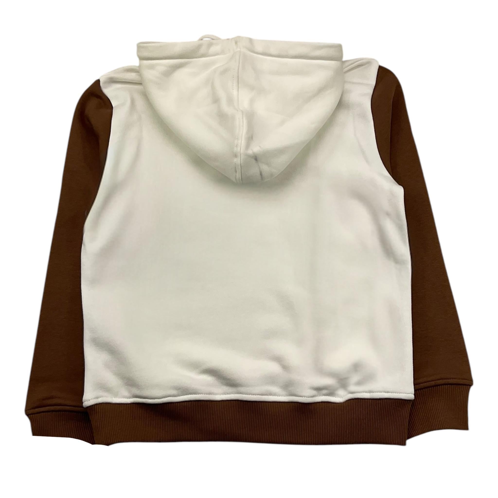 TRUSSARDI felpa chiusa con cappuccio tinta unita con maniche in contrasto Panna per Bambino TBA25031FE PANNA TRUSSARDI 