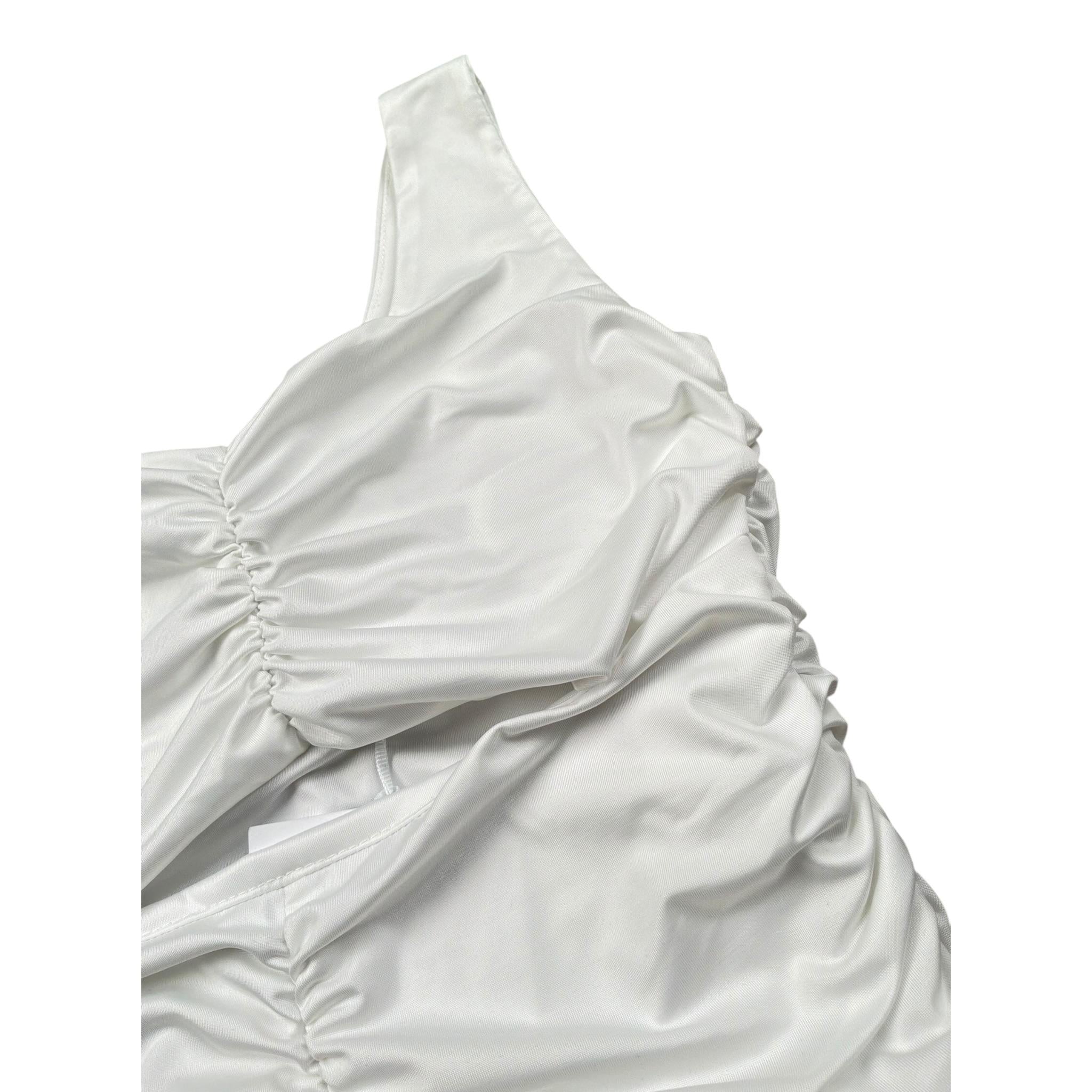 Lu Lu By Miss Grant Top tinta unita A Bretelle Bianco per Bambina LL3508 BIANCO LU LU BY MISS GRANT 