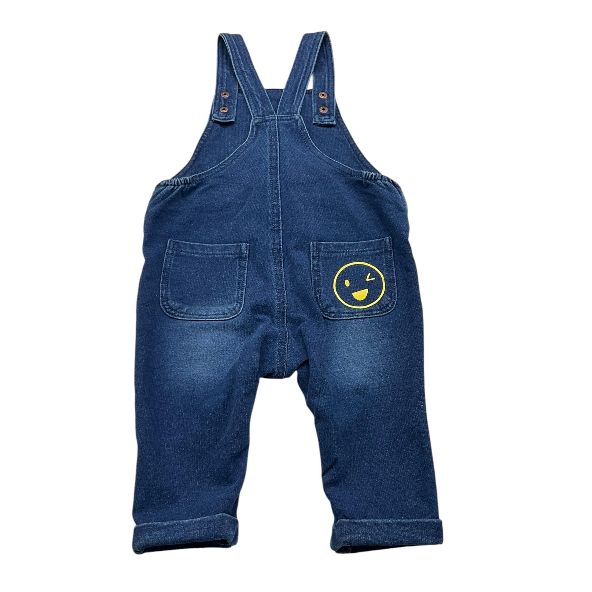 LOSAN salopette tinta unita in denim Blu per Neonato 51029962645011 BLU LOSAN 