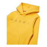 Marni Felpa Chiusa con Cappuccio Tinta Unita con Logo per Bambino M01407 GIALLO MARNI 