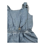 Please Tuta Intera Giromanica Tinta Unita per Neonata TC14010G71 AZZURRO PLEASE 