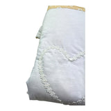 Isabel & Martinez Coperta Tinta Unita con Ricami per Neonata IM25N407 BIANCO ISABEL & MARTINEZ 