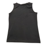 Lotto Solid Color Crew Neck Tank Top With Black Print For Girls