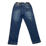 SARABANDA jeans tinta unita cn elastico in vita Blu per Bambino 0A168 BLU SARABANDA 