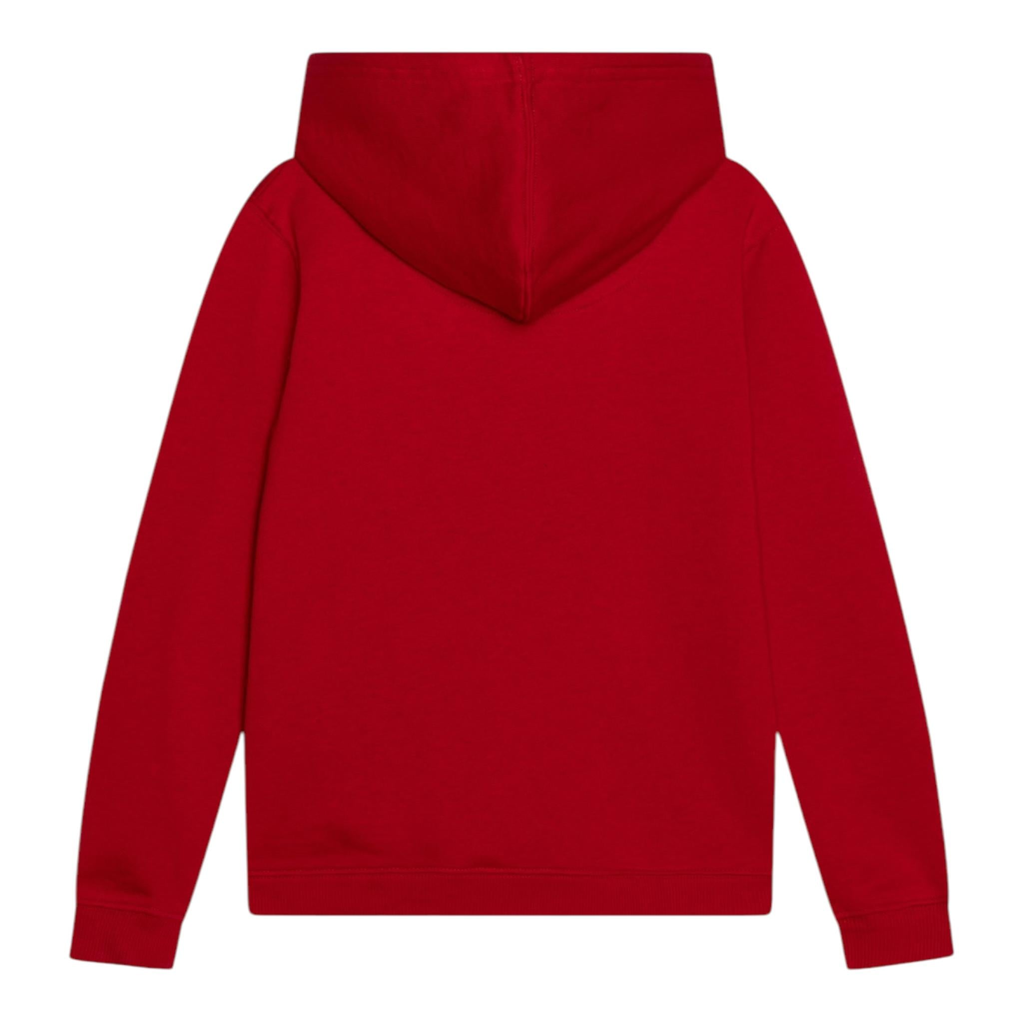 LEVIS felpa chiusa con cappuccio tinta unita con stampa logo Rosso per Bambino 9EL533 ROSSO LEVIS 