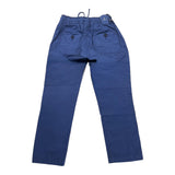 Jeckerson Solid Color Pants With Elastic Waist Blue For Boys