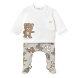 Mayoral Completo 2 Pezzi Shirt-Ghettina per Neonato 1559X BIANCO/BEIGE MAYORAL 
