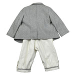 Gastone Completo 4 Pezzi Giacca-Camicia-Pantalone-Papillon per Neonato G1472A GRIGIO GASTONE 