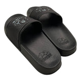 Sundek Black Glitter Plain Slipper For Girls