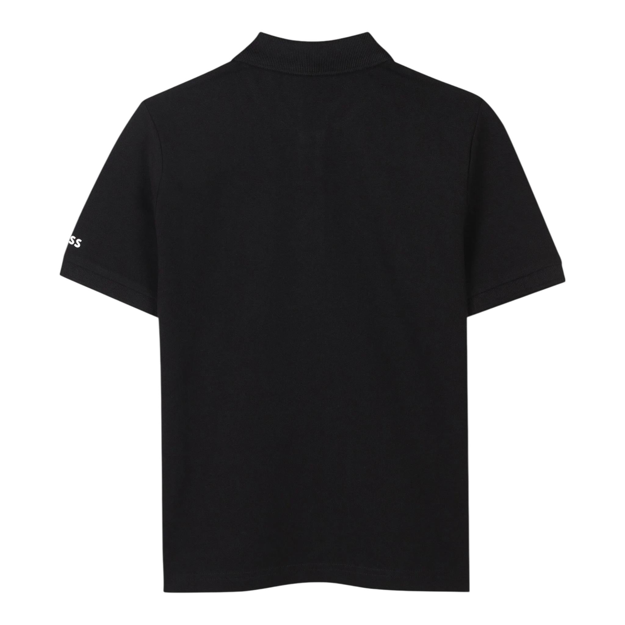 Emporio Armani Polo Mezza Manica Tinta Unita con Stampe per Bambino J52013 NERO EMPORIO ARMANI 