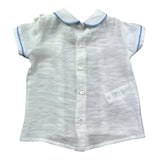 Le Bebe Camicia Mezza Manica Tinta Unita con Bottoni per Neonato LBB5381 BIANCO LE BEBE 