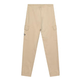 TOMMY HILFIGER pantalone tuta tinta unita cn logo Beige per Bambino KB0KB09120 BEIGE TOMMY HILFIGER 