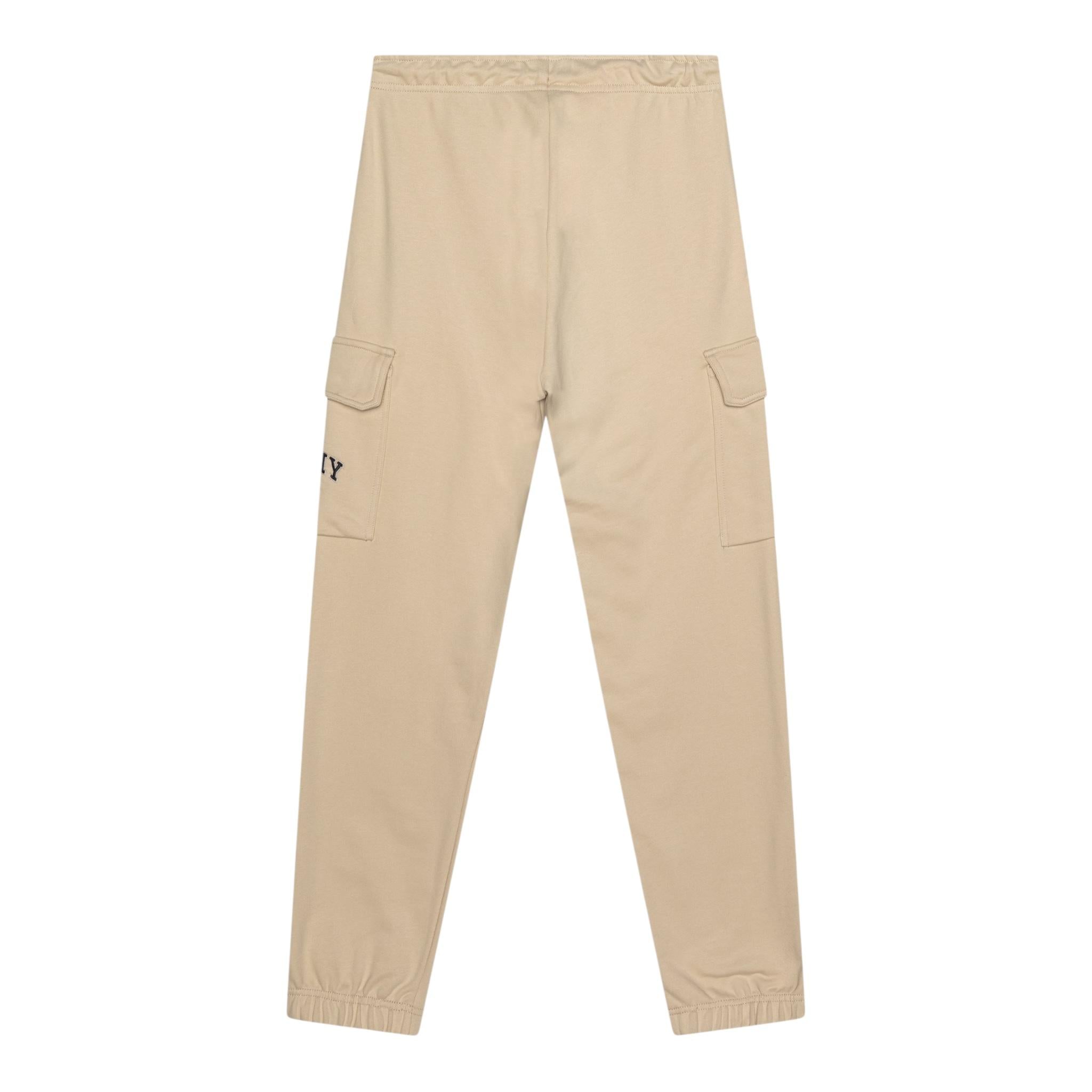 TOMMY HILFIGER pantalone tuta tinta unita cn logo Beige per Bambino KB0KB09120 BEIGE TOMMY HILFIGER 
