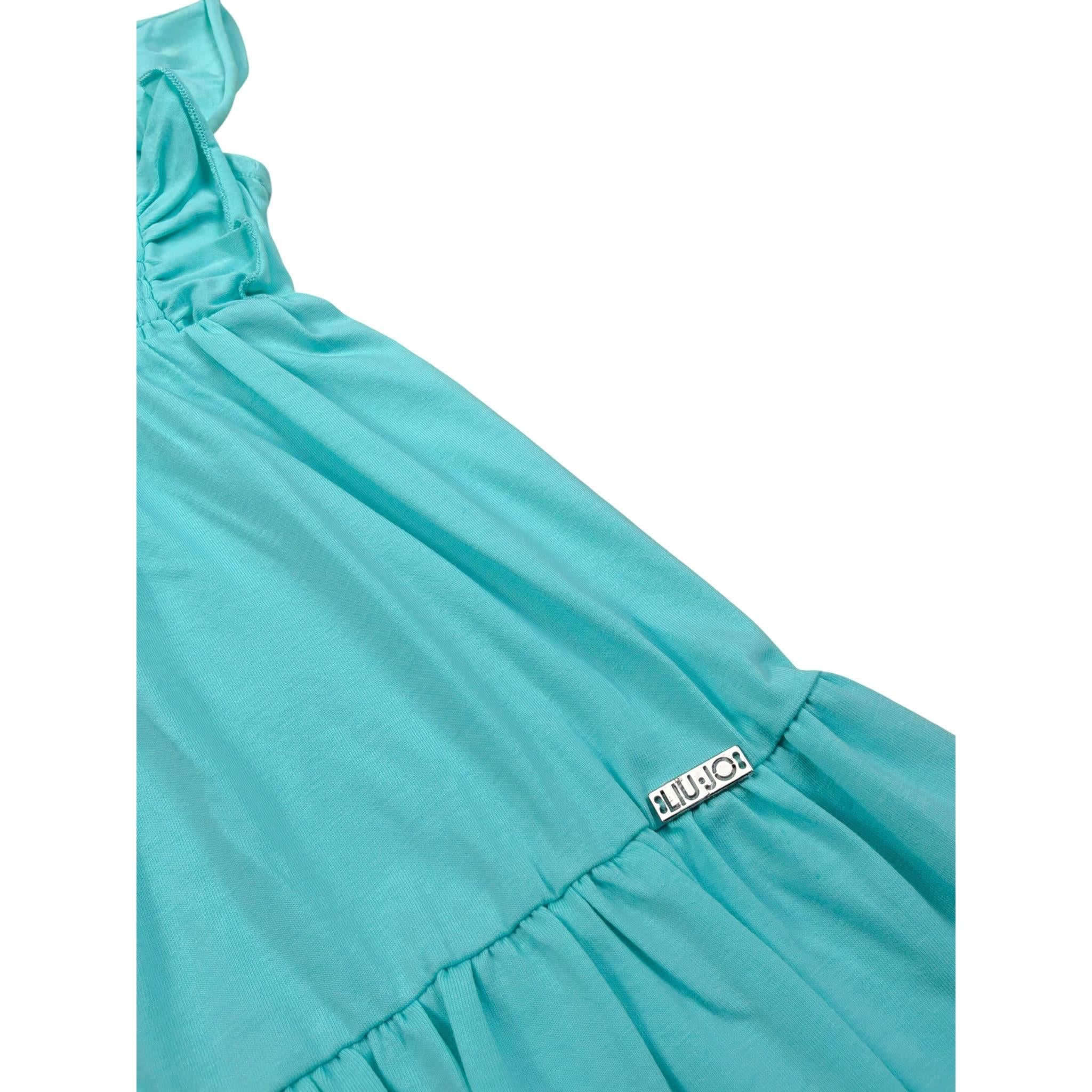 Liu Jo Abito Mezza Manica tinta unita Verde Acqua per Neonata KA4089X VERDE ACQUA LIU JO 