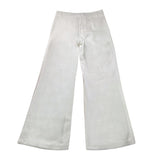 Janice Palazzo Pants Solid Color Adjustable Waist White For Girls