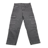 NEVER TOO jeans tinta unita con girovita regolabile Grigio per Bambino NT2073R GRIGIO NEVER TOO 