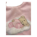 NANAN bavetta tinta unita con stampa Rosa per Neonata AI24005R ROSA NANAN 