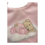 NANAN bavetta tinta unita con stampa Rosa per Neonata AI24005R ROSA NANAN 