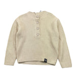 ASPESI maglia tinta unita girocollo con bottoni Beige per Bambino F24038MAEM109 BEIGE ASPESI 