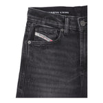 Diesel Jeans Tinta Unita Modello A Palazzo per Bambina J01852 NERO DIESEL 
