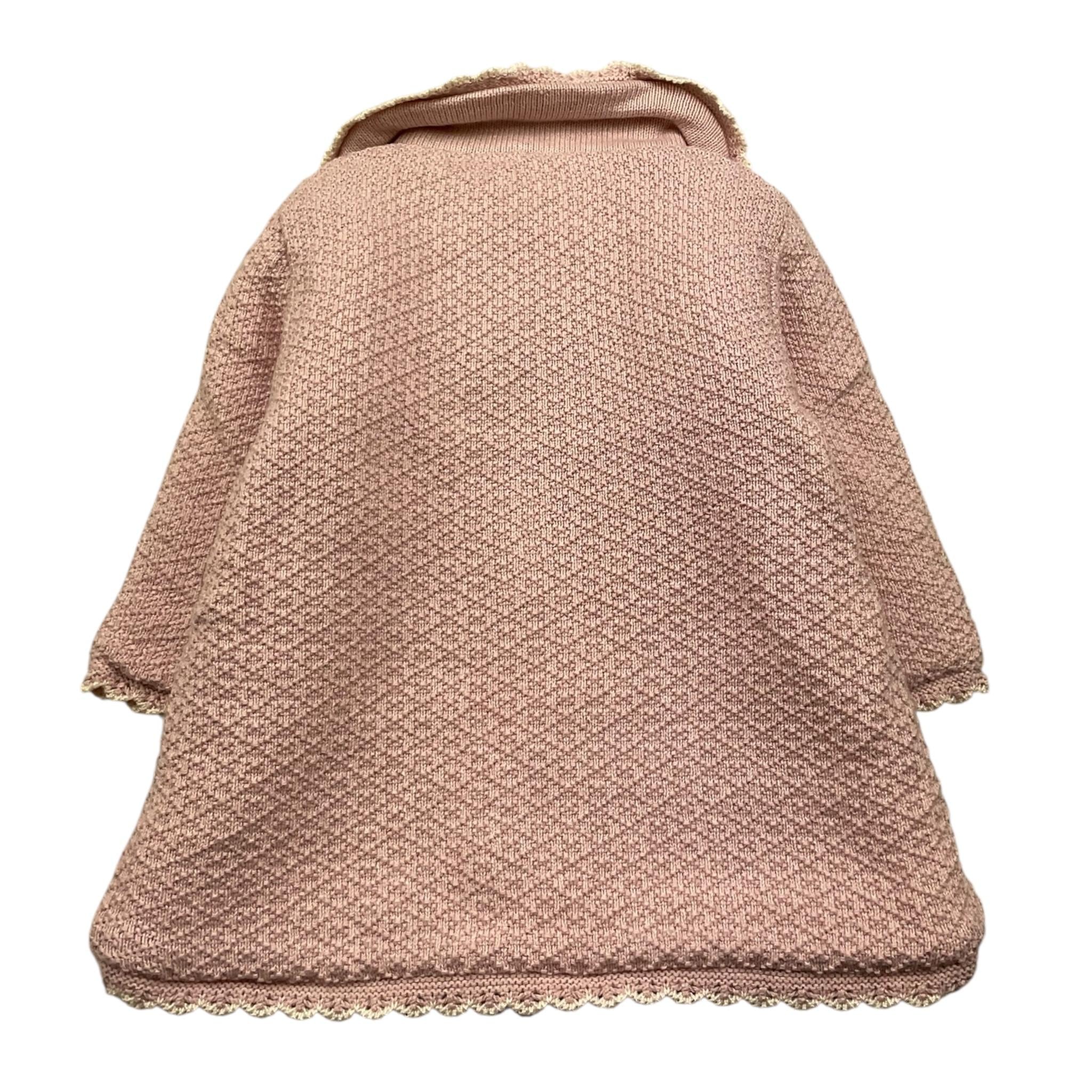 PAZ RODRIGUEZ cappotto tinta unita con ricami Rosa per Neonata 009121158 ROSA PAZ RODRIGUEZ 