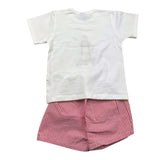 Sardon Complete T-Shirt-Costume Striped Fantasy White for Children