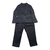 Sp1 Complete 2 Piece Jacket-Pants Solid Color Black For Boys