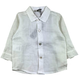 JO Milano Long Sleeve Shirt Solid Color Cream For Newborn