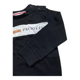 CESARE PACIOTTI shirt girocollo tinta unita con stampa Nero per Neonato TSP5310BNX NERO CESARE PACIOTTI 