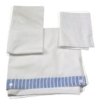 I Delfi Lenzuola Bicolore 3 Pezzi  per Neonato 25P5272 BIANCO/AZZURRO I DELFI 