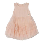 Guess Abito Giromanica Tinta Unita con Tulle per Neonata A4RK03KC3F0 ROSA GUESS 