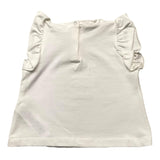 Liu Jo Round Neck T-Shirt Solid Color With Contrast Print White For Baby Girls