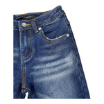 DANIELE ALESSANDRINI jeans tinta unita con girovita regolabile Blu per Bambino 1291D0803 BLU DANIELE ALESSANDRINI 