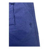 Cesare Paciotti Solid Color Pants With Elastic Waist Blue For Newborn