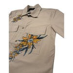 Patriot Camicia Mezza Manica Tinta Unita con Stampa per Bambino PCA0015 MARRONE PATRIOT 