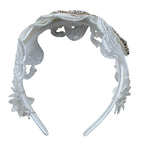 Gai Mattiolo Cerchietto Tinta Unita con Applicazioni per Bambina 300115 BIANCO GAI MATTIOLO 