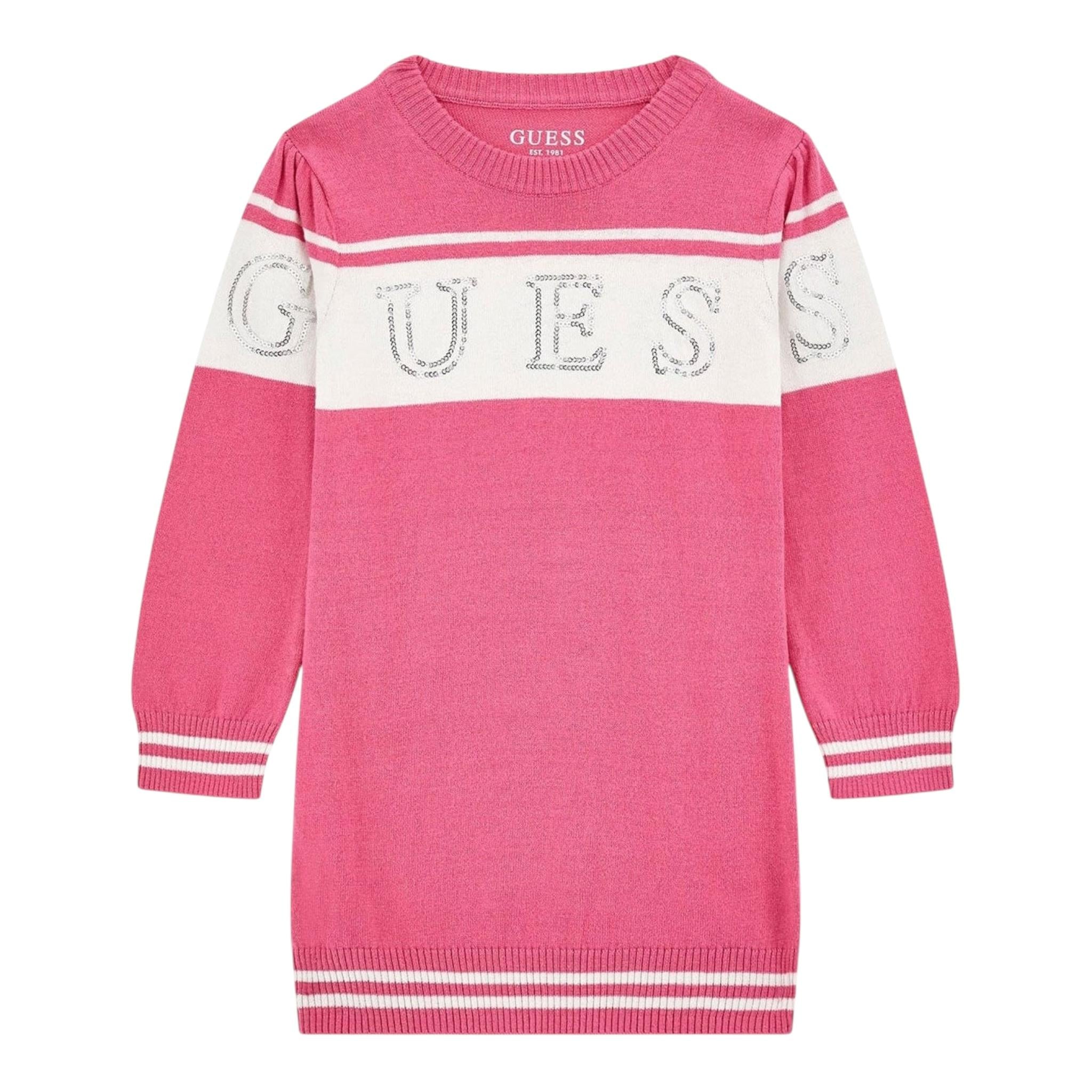 GUESS abito manica lunga tinta unita con culotte Fuxia per Neonata A4YK00Z3GW0 FUXIA GUESS 