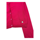 Alice Pi Fuchsia Solid Color Cardigan for Girls