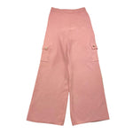 PINK BABY completo 2p maglia-zpantalone tinta unita modello a palazzo Rosa per Bambina QC1250AB ROSA PINK BABY 