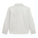 Guess Camicia Tinta Unita con Logo per Neonato N4BH08W9CL0 BIANCO GUESS 
