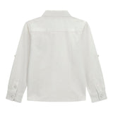 Guess Camicia Tinta Unita con Logo per Neonato N4BH08W9CL0 BIANCO GUESS 