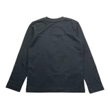 REFRIGIWEAR shirt girocollo tinta unita con stampa Nero per Bambino RW748 NERO REFRIGIWEAR 