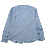 Manuel Ritz Camicia Manica Lunga Tinta Unita Collo Coreano per Bambino MR2573 AZZURRO MANUEL RITZ 