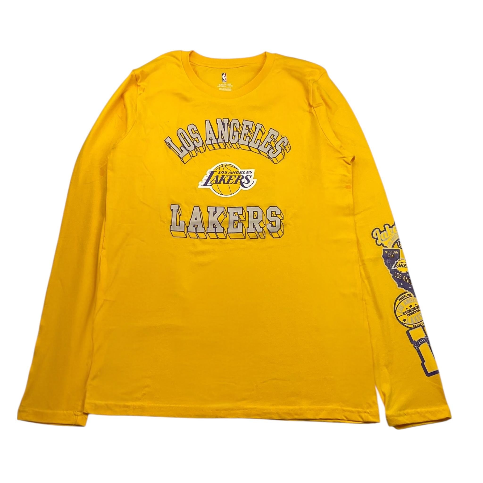 NBA shirt girocollo tinta unita con stampa Giallo per Bambino EK2B7BDMJB04 GIALLO NBA 