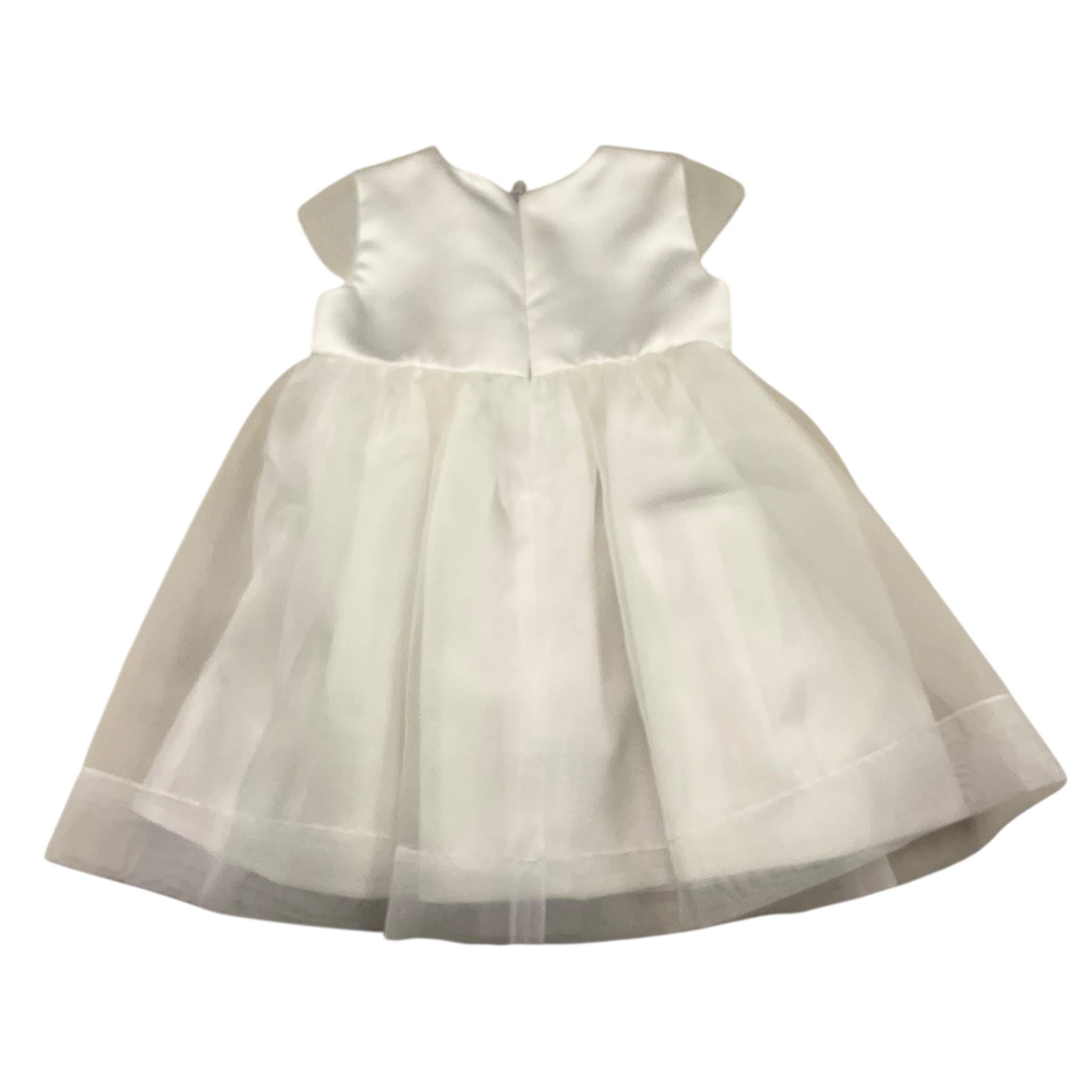 MINIMI abit mezza manica tinta unita con fiocco Bianco per Neonata 919 BIANCO MINIMI 