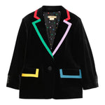 STELLA McCARTNEY giacca tinta unita in velluto Nero per Bambino TV2D54 NERO STELLA McCARTNEY 