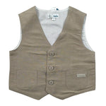 Lalalu' Gilet tinta unita Beige per Neonato GLL50PB BEIGE LALALU' 